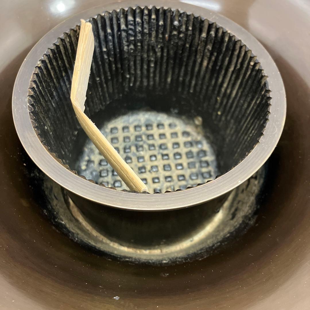 華道道具　花器　銅製　唐銅ラッパ型　花器　ダンボール箱　S385KD2