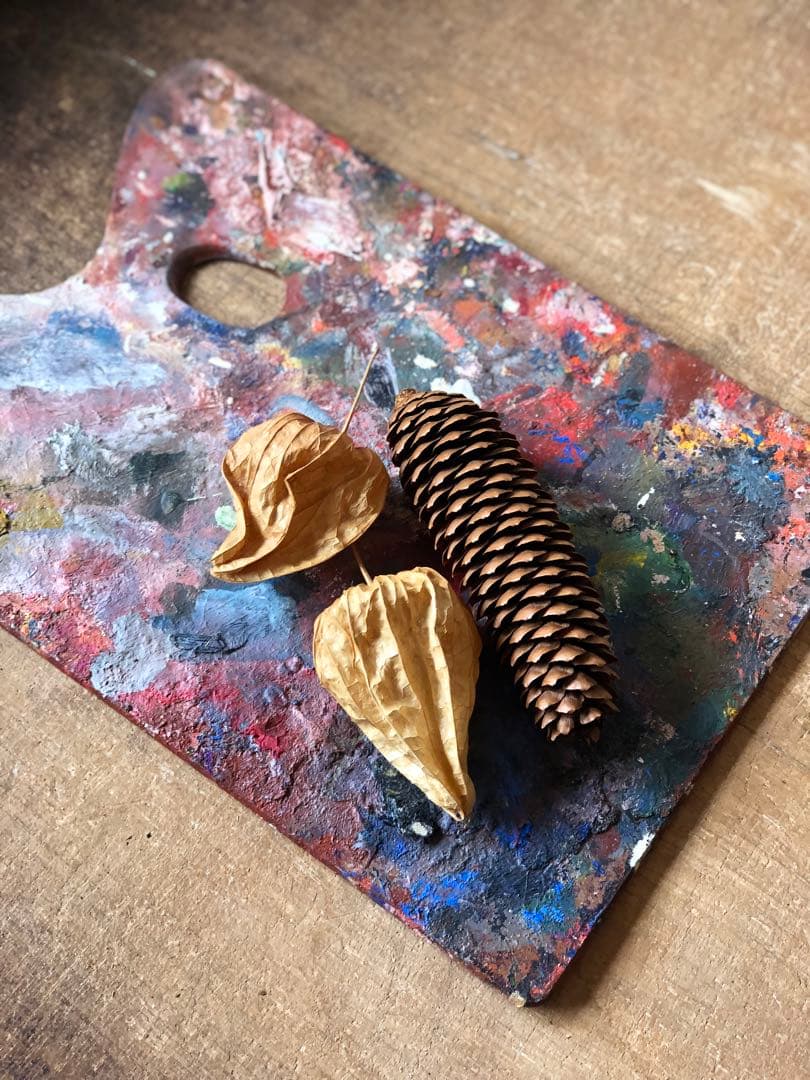 ビンテージパレット　ブロカント　花台　壁飾り　多分ヨーロッパのもの