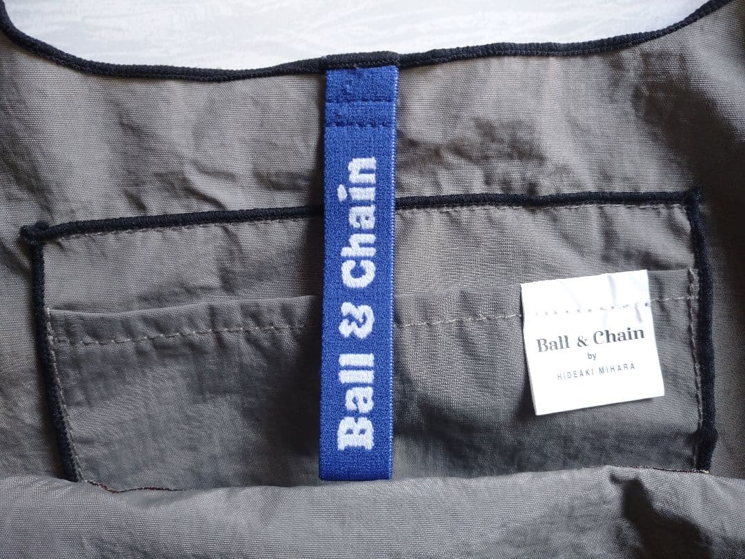 ボールアンドチェーン スカーフ柄刺繍 エコバッグ M ラシット 2点セット