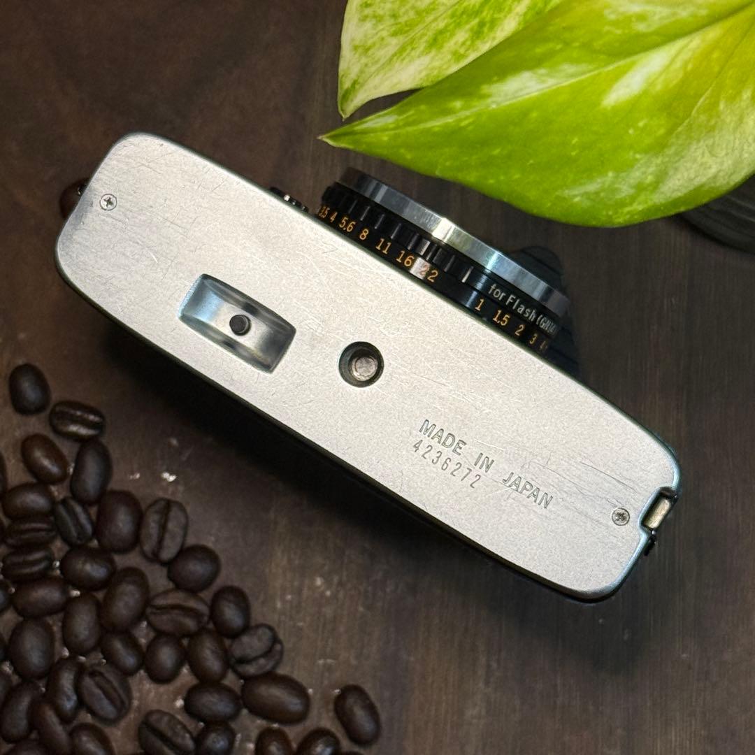 ✴️本日限定✴️シボ革グリーンレザー✴️実写・分解整備済✴️オリンパスPEN EE-3