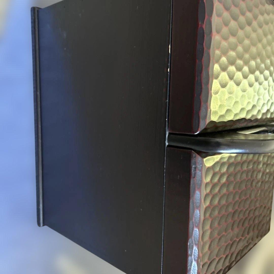 鎌倉彫り木製木彫り漆塗り裁縫箱