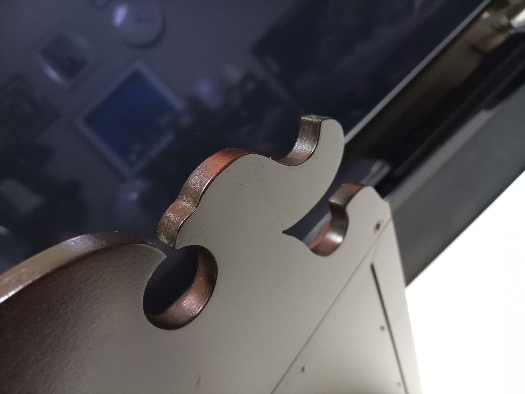 希少　デザイン　松本民芸　樺桜材　壁掛け　鏡　ウォール　ミラー