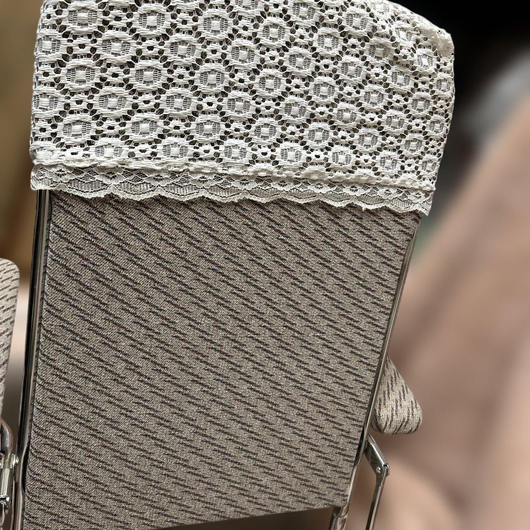 座椅子 当時もの 昭和 昭和レトロ レトロ レース