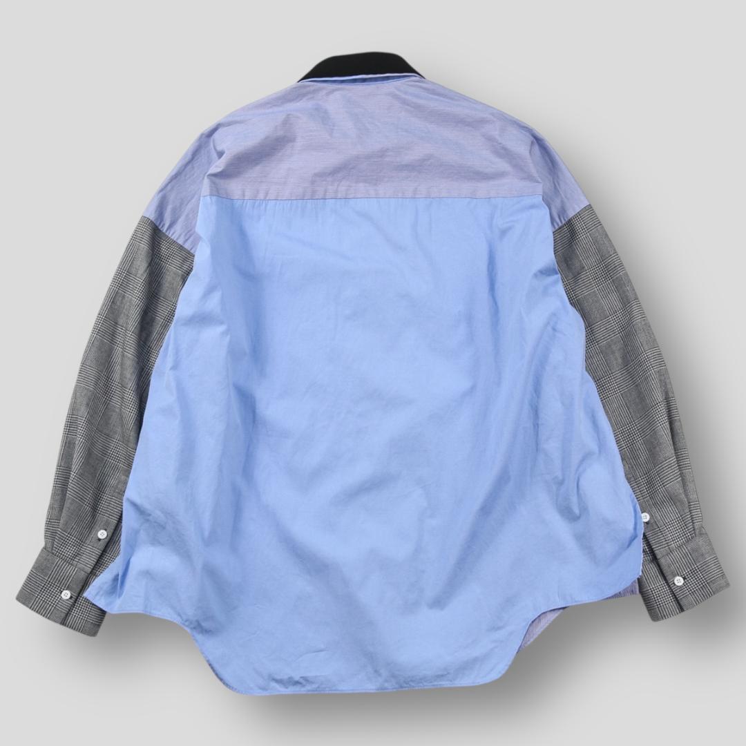 美品 ENFOLD 24AW KNIT CLERIC SHIRT グレンチェック