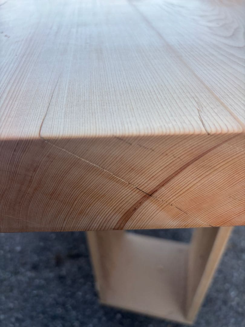 木曽檜　1枚板　杢、レジン