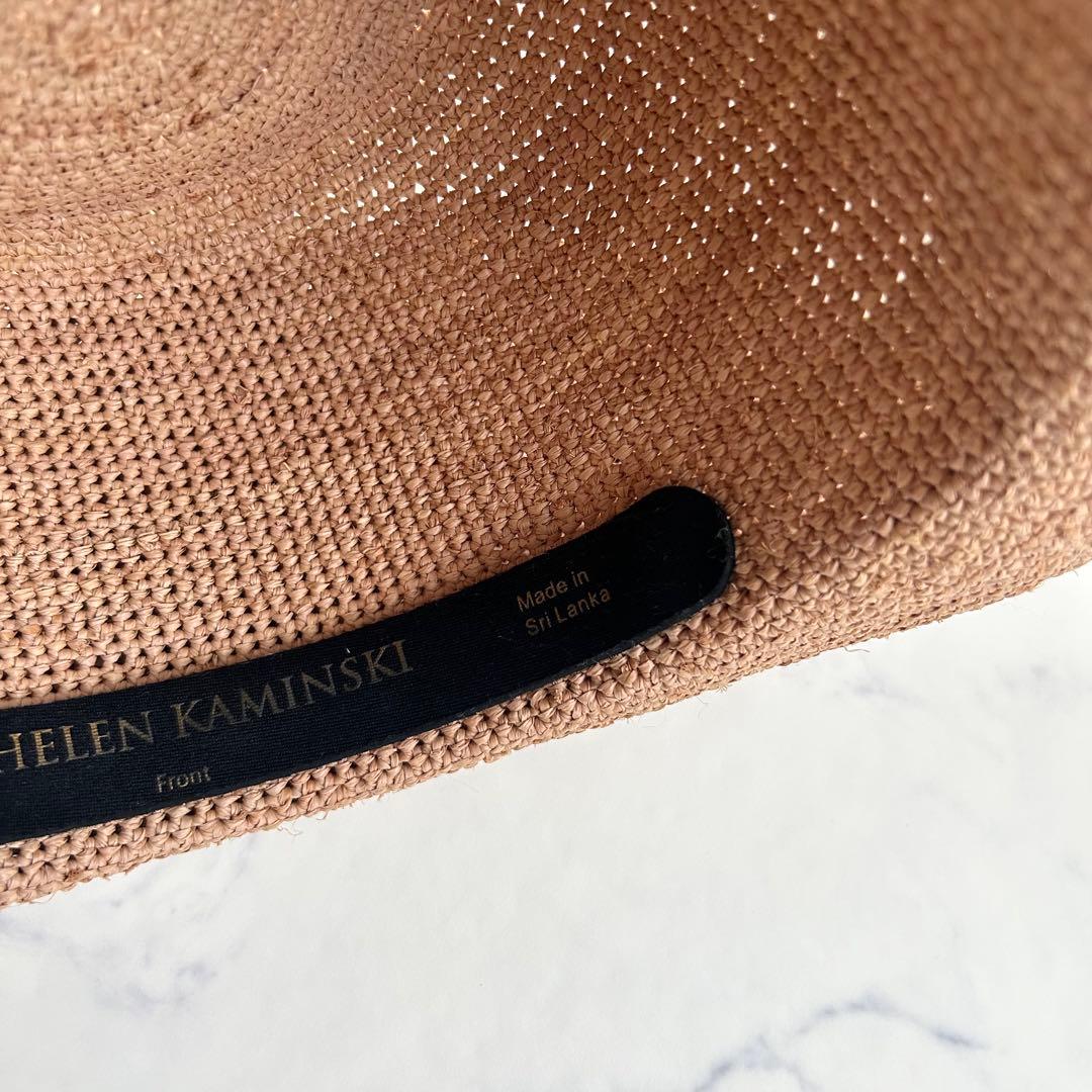 極美品 ヘレンカミンスキー 麦わら帽子 プロヴァンス12 ヌガー