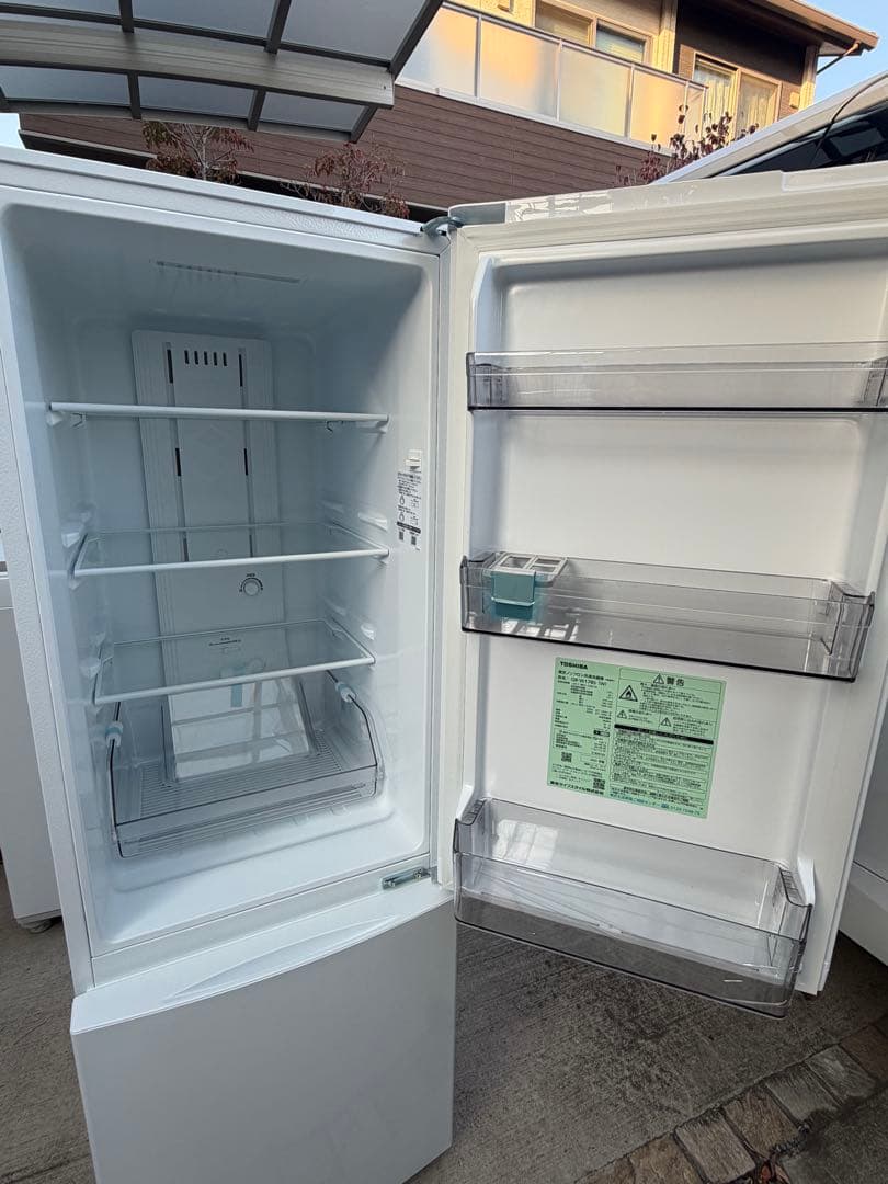 【ほぼ未使用】極美品 TOSHIBA 2ドア冷蔵庫 GR-W17BS (W)