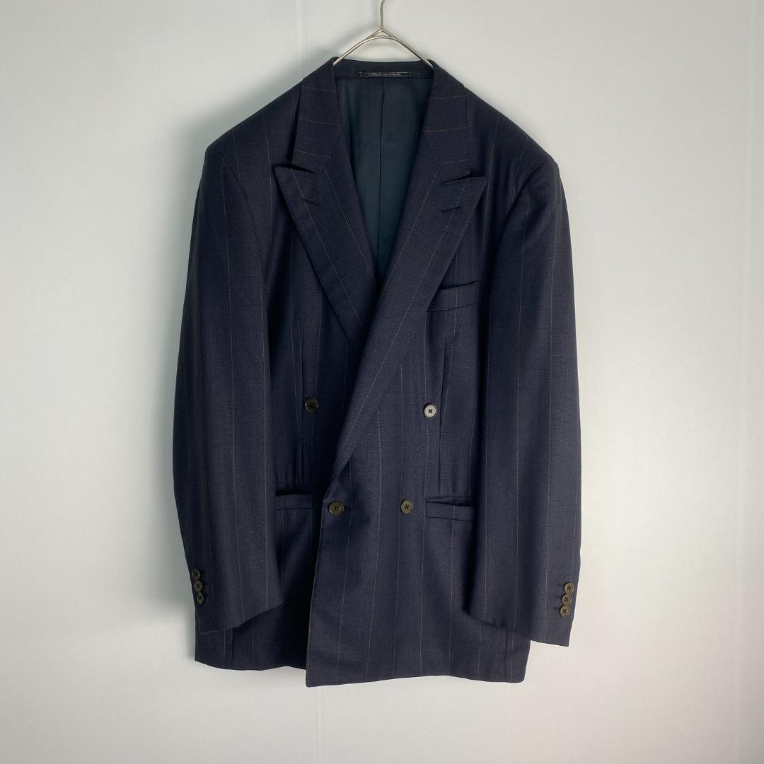 ジャンニヴェルサーチ　スーツ　ダブルスーツ　ストライプ　ヴィンテージ
