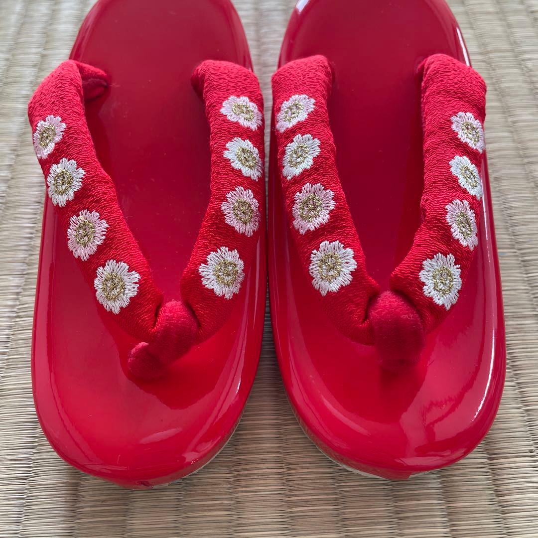 七五三　赤色　正絹　着物　3歳用　京ひめ