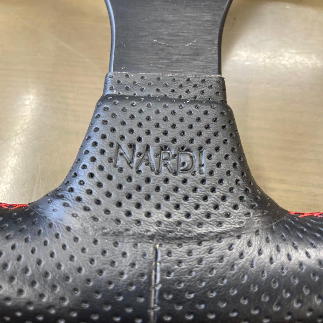 NARDI ステアリングホイール ブラック/レッド