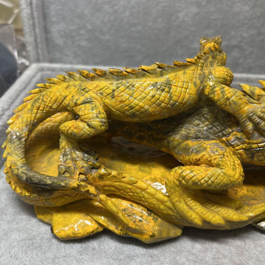 お値下げ❣️バンブルビー　イグアナ親子　全長 25cm