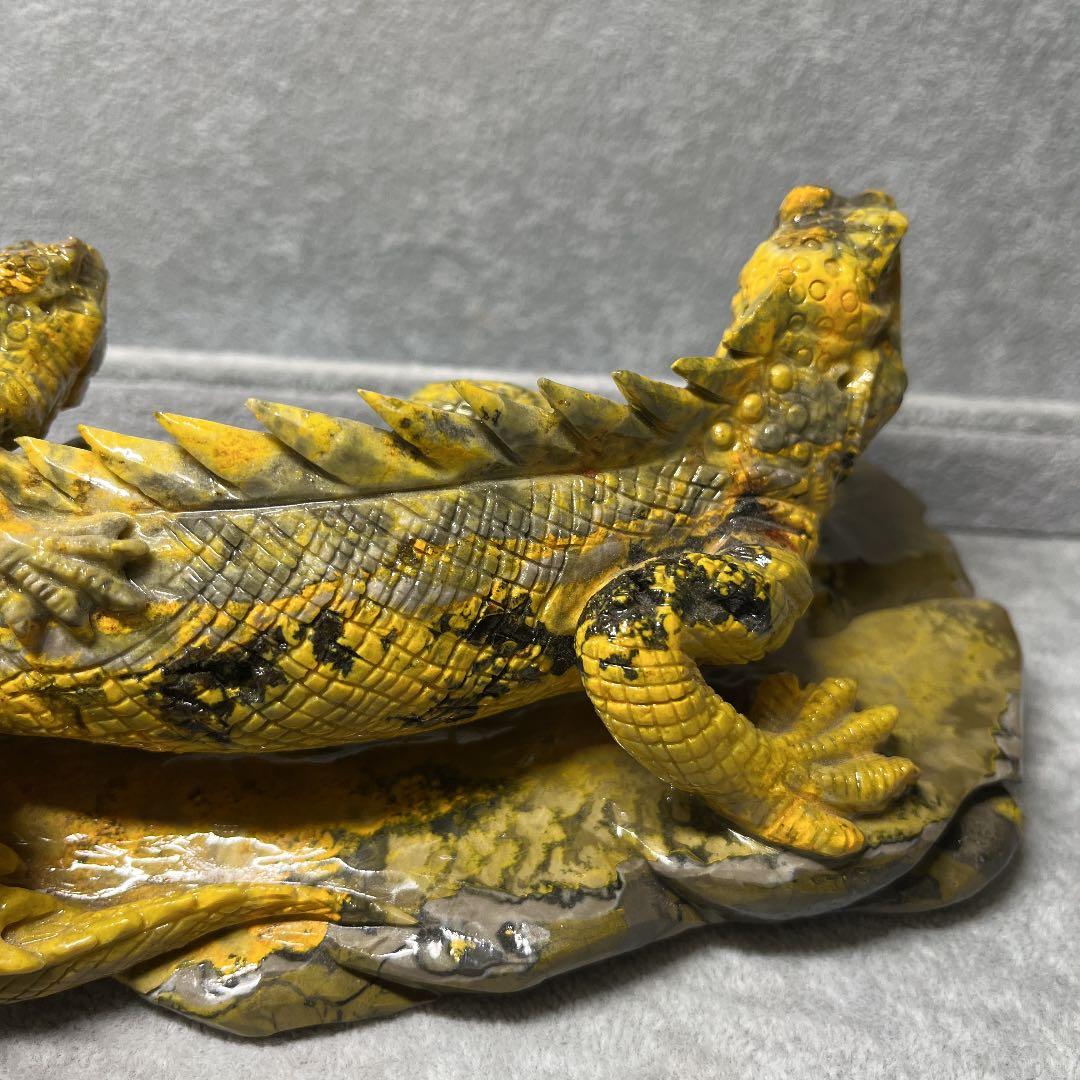 お値下げ❣️バンブルビー　イグアナ親子　全長 25cm