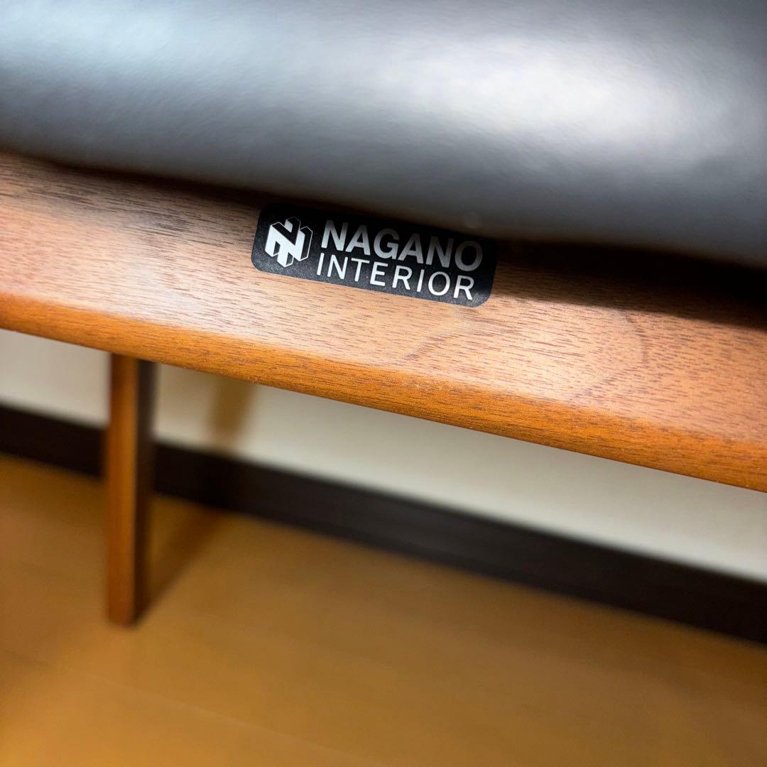 ②NAGANO INTERIOR ダイニングチェア DC-323 レザー 1脚