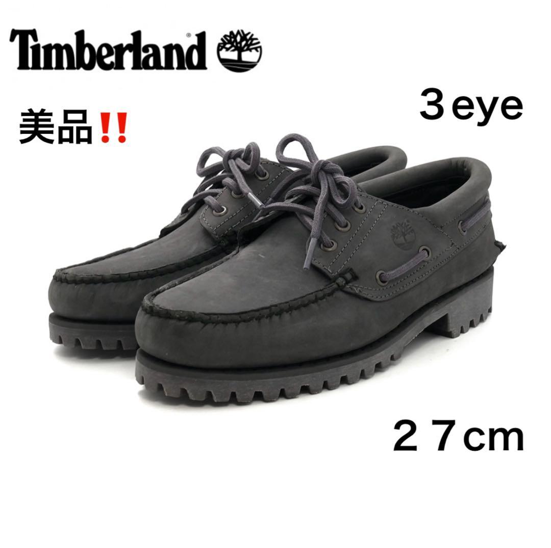美品‼️Timberland 3eye デッキシューズ 27cm グレー
