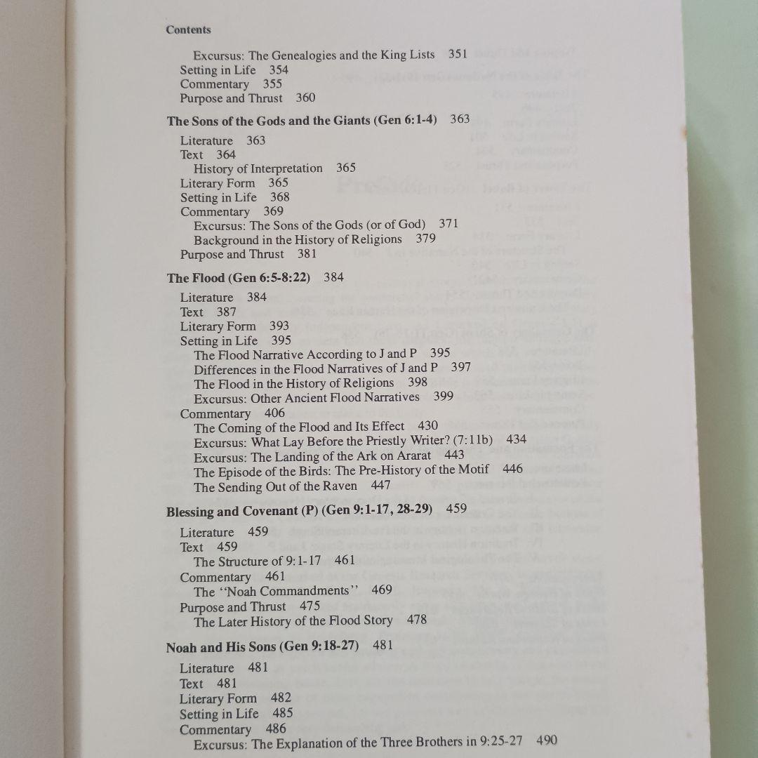 創世記注解；C.ヴェスターマン著　 \"GENESIS\" 全3巻揃　　英訳版