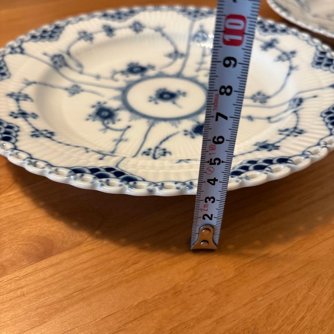 ロイヤルコペンハーゲン ブルーフルーテッドハーフレース 624 2枚セット