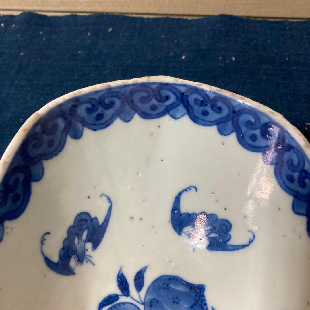 407 中国古美術　中国古陶磁器　古玩　変形鉢