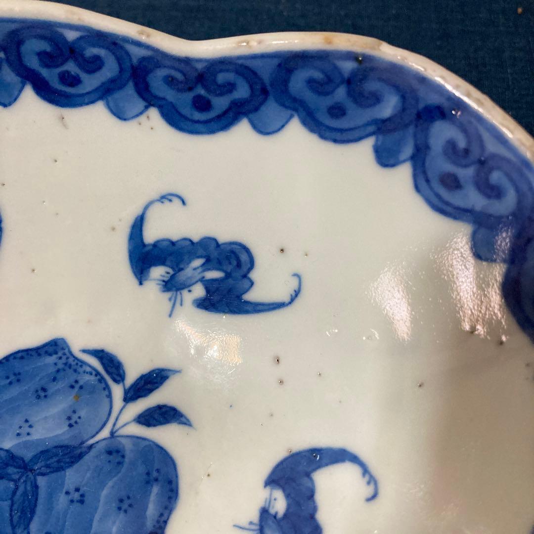 407 中国古美術　中国古陶磁器　古玩　変形鉢