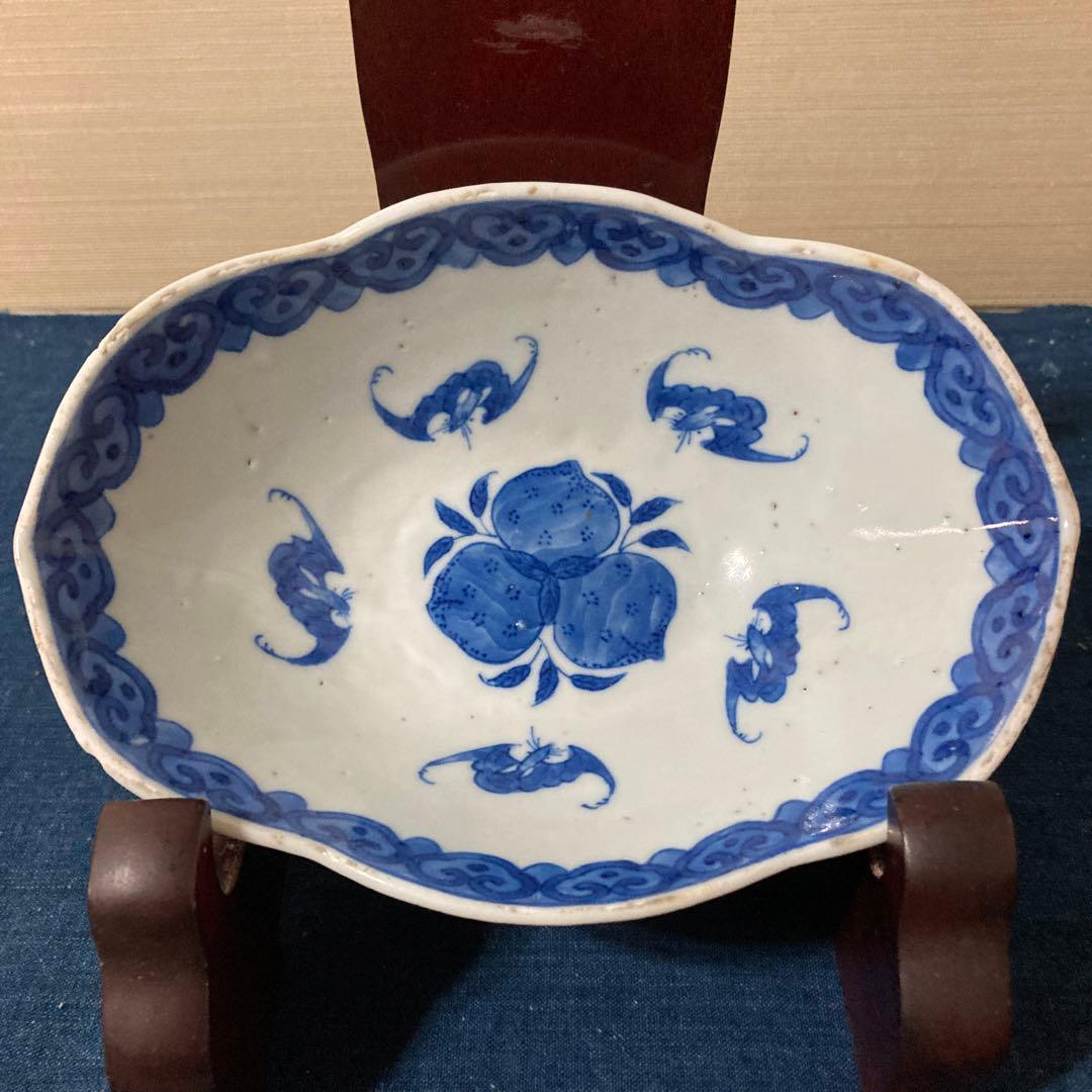 407 中国古美術　中国古陶磁器　古玩　変形鉢