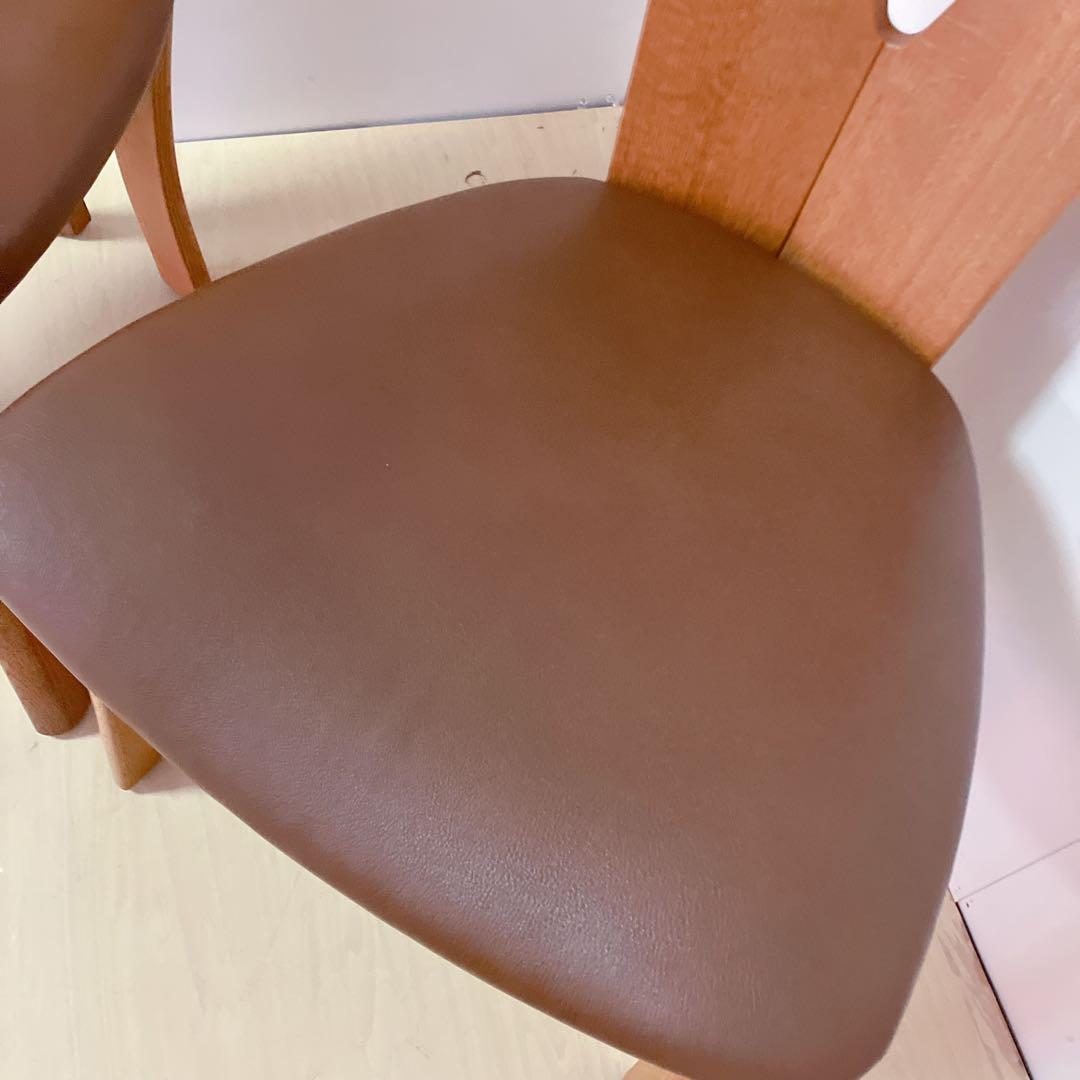 飛騨の家具　白川木工　シラカワ　ダイニングチェア　2脚セット　木製チェア