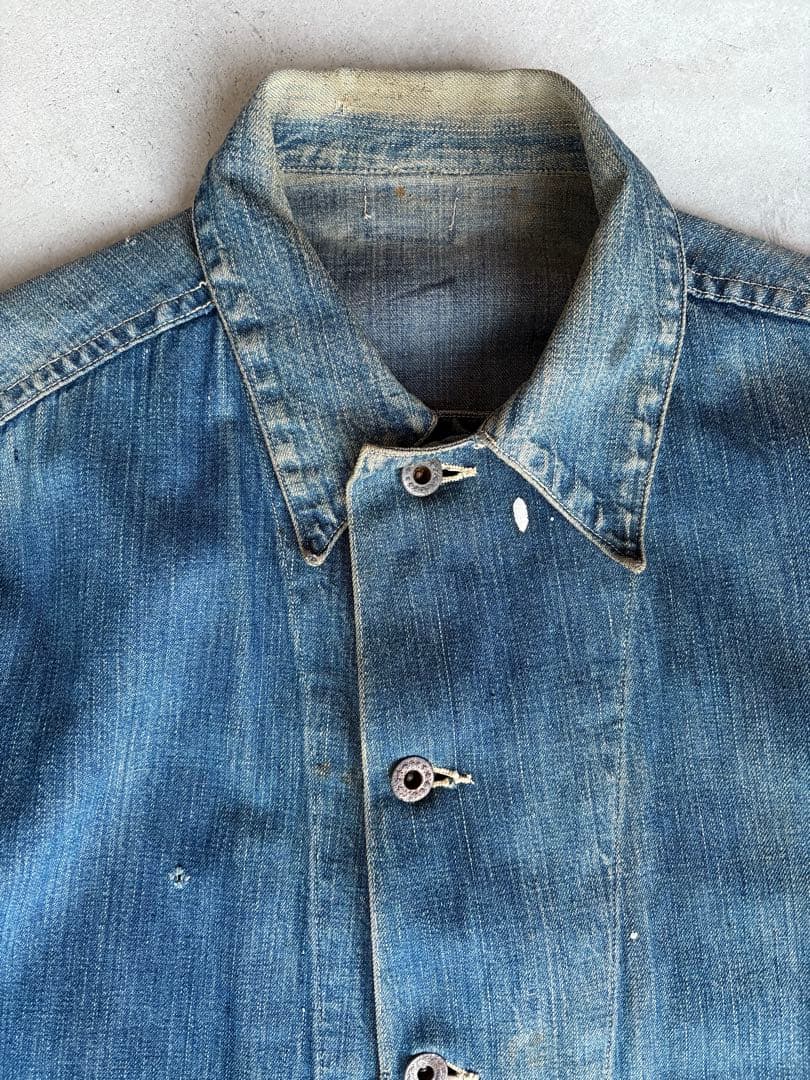 40s US ARMY デニムカバーオール　M-41 月桂樹ボタン