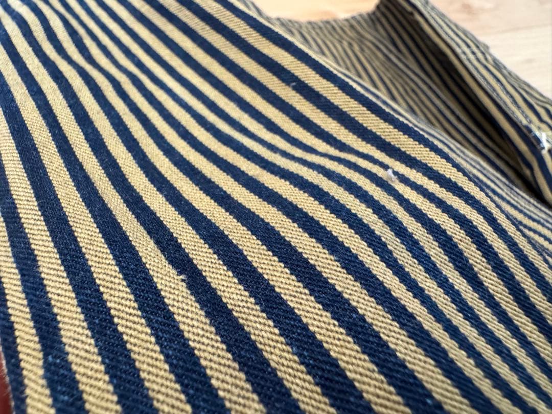 【限定】HEAD LIGHT ヘッドライト　ストライプ　カバーオール　ジャケット