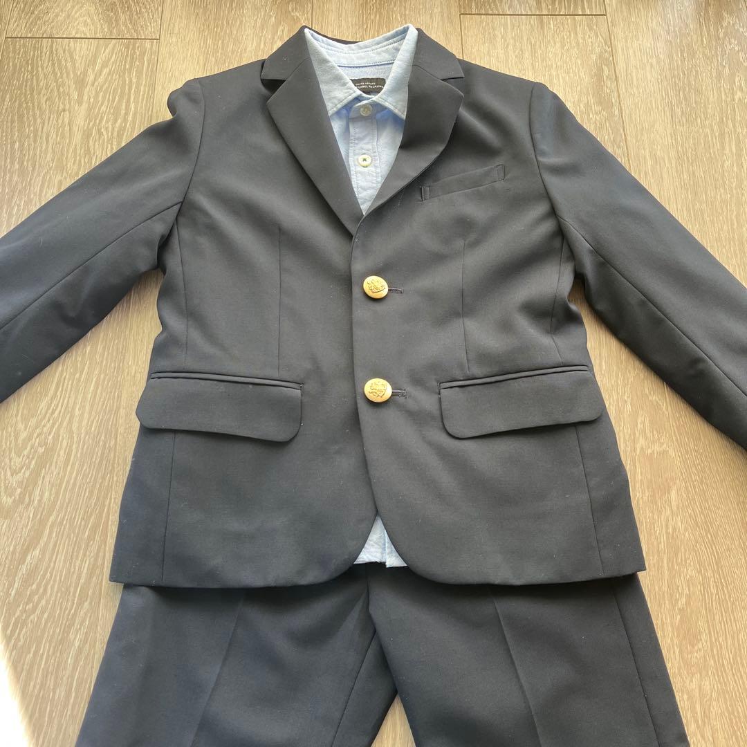 【美品】120cm スーツ ジャケット 子供 男の子 卒園式 入学式 セレモニー