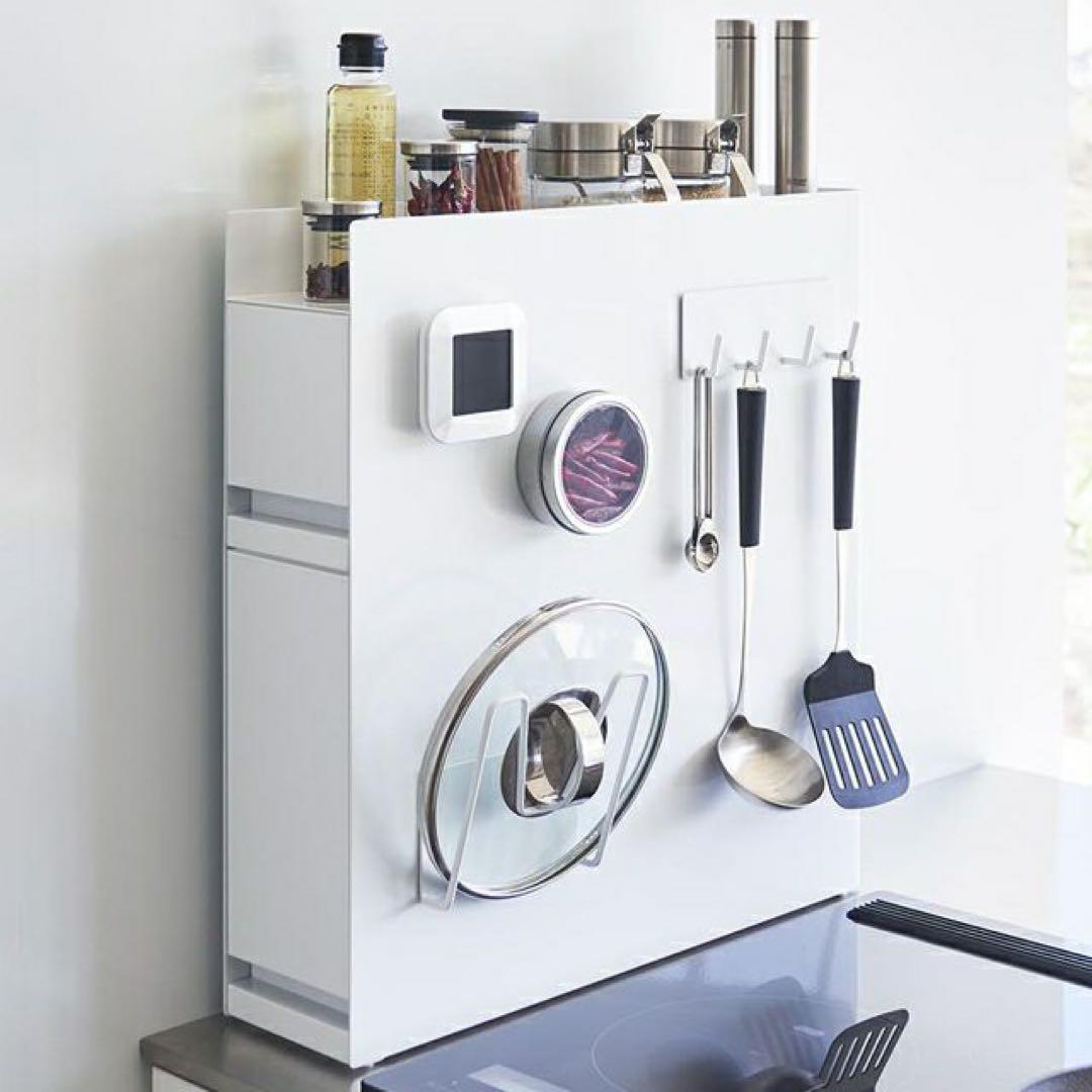 【新品】山崎実業 隠せる調味料ラック 2段 タワー ブラック