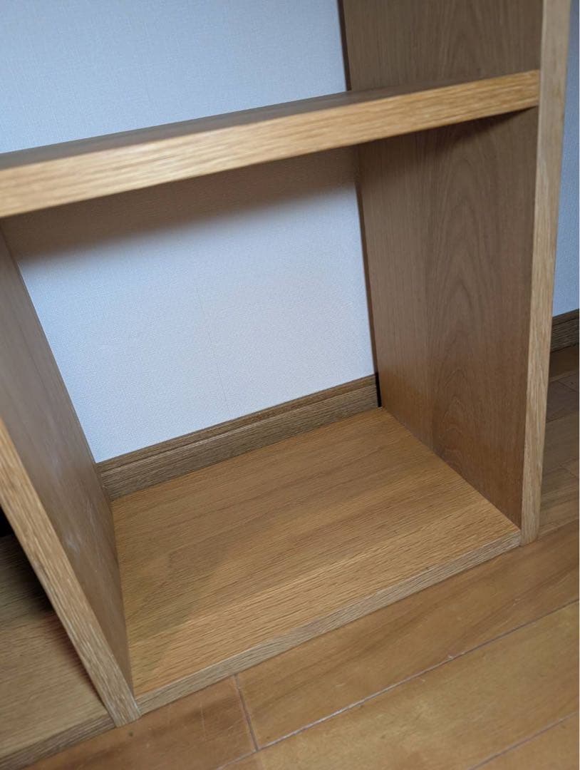 ■送料込■無印良品 スタッキングシェルフ 木製家具 棚 オーク材 収納 MUJI