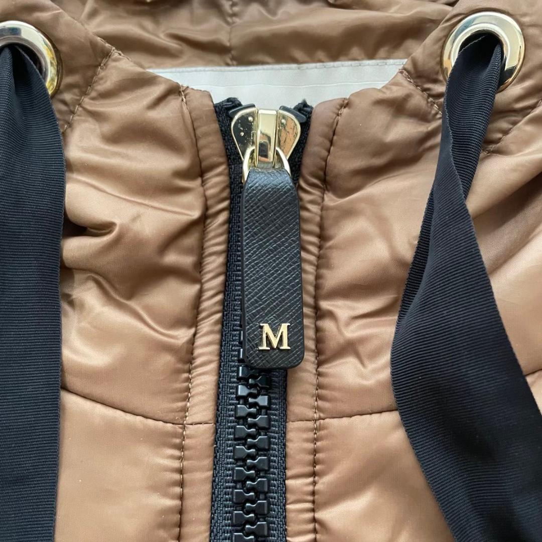 MaxMara The CUBE　フーデッドダウンポンチョ　CAMELUXE　S