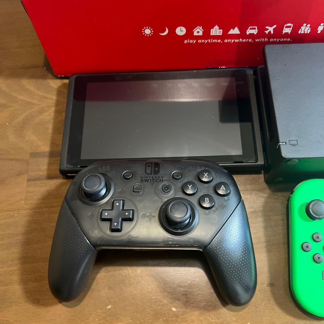 Nintendo Switch 本体 プロコントローラー SDカード128G付き