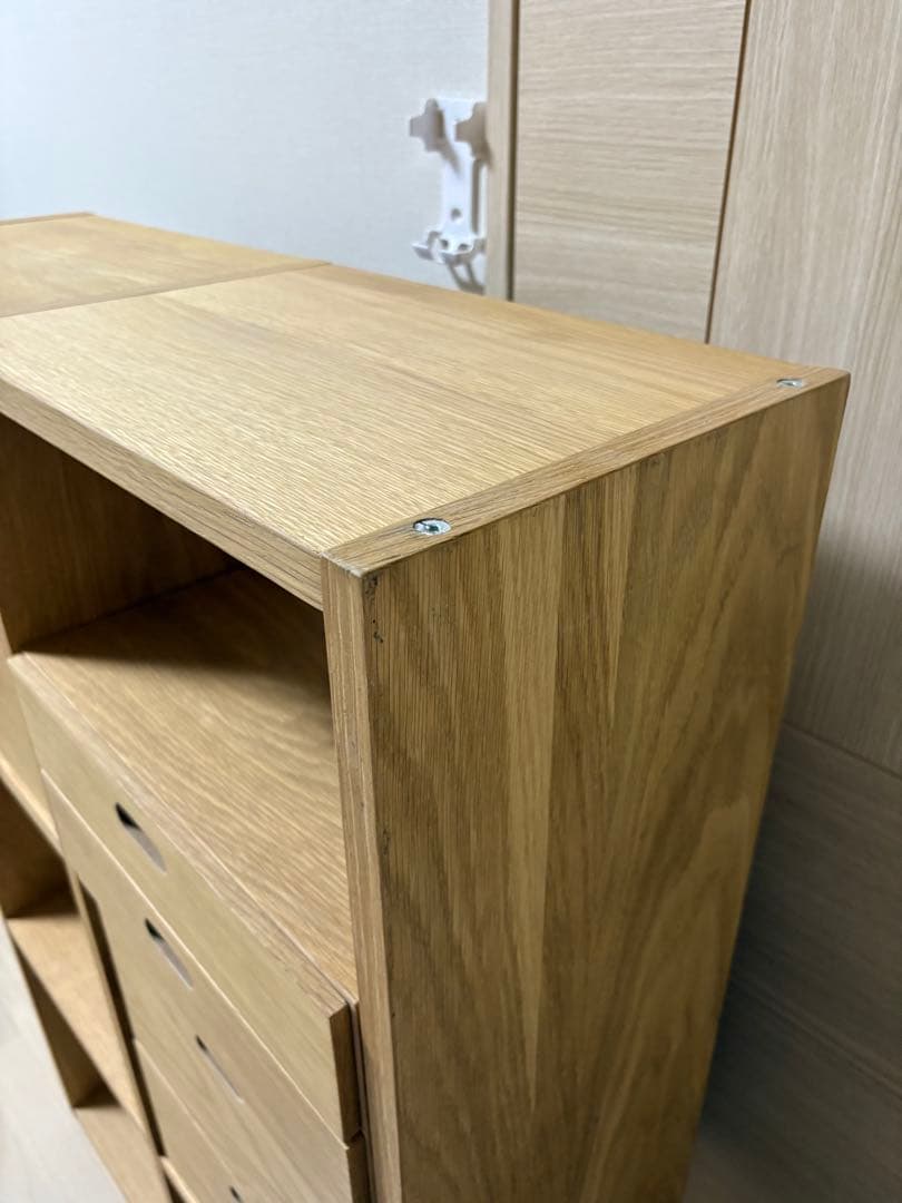 無印良品 スタッキングシェルフセット・３段×２列・オーク材