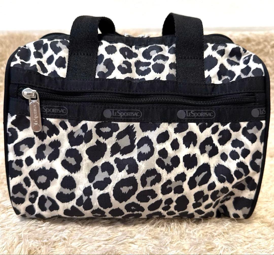 【美品】レスポートサック　2wayバック　レオパード