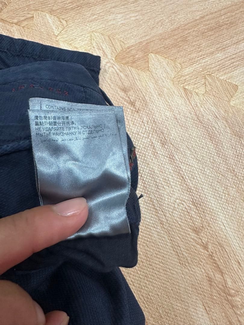 インコテックス　ネイビー スリムフィット チノパン