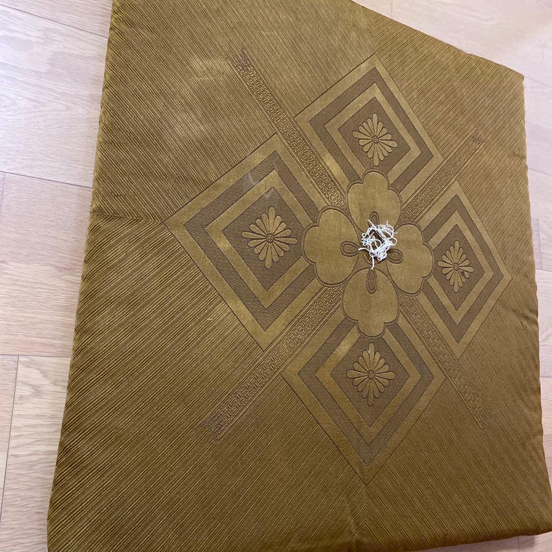 ふくれ織り　座布団五枚セット　(法要、法事に) 使用感あり