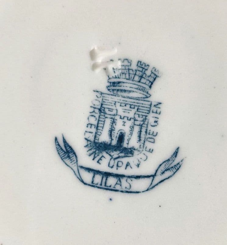 希少　美品　ジアン　LILAS 　平皿B　フランスアンティーク