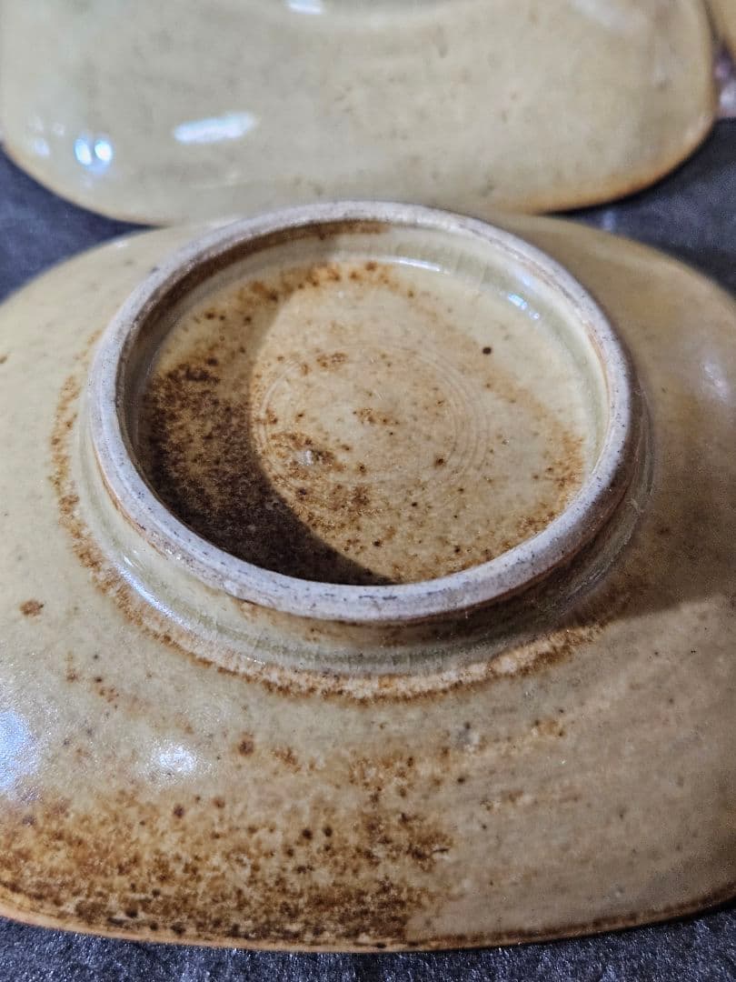 明治時代　古瀬戸　古美濃系　呉須　染付 かわほねの図　小皿　豆皿　手塩皿　20客