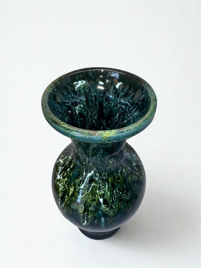 ハンドメイド 陶器 花瓶 25cm フェルガナ 一点物