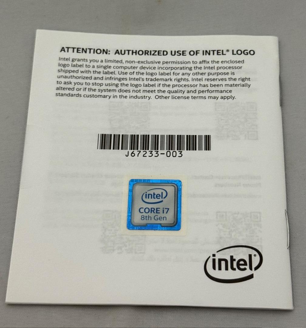 【動作品】Intel Core i7 8700 第8世代 CPU