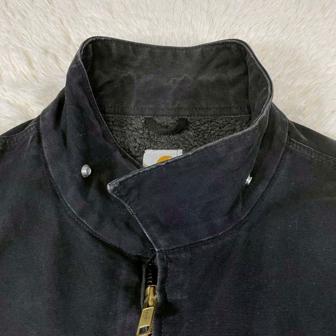 00s カーハート ダックジャケット 裏ボア メキシコ製 ブラック 黒 2XL