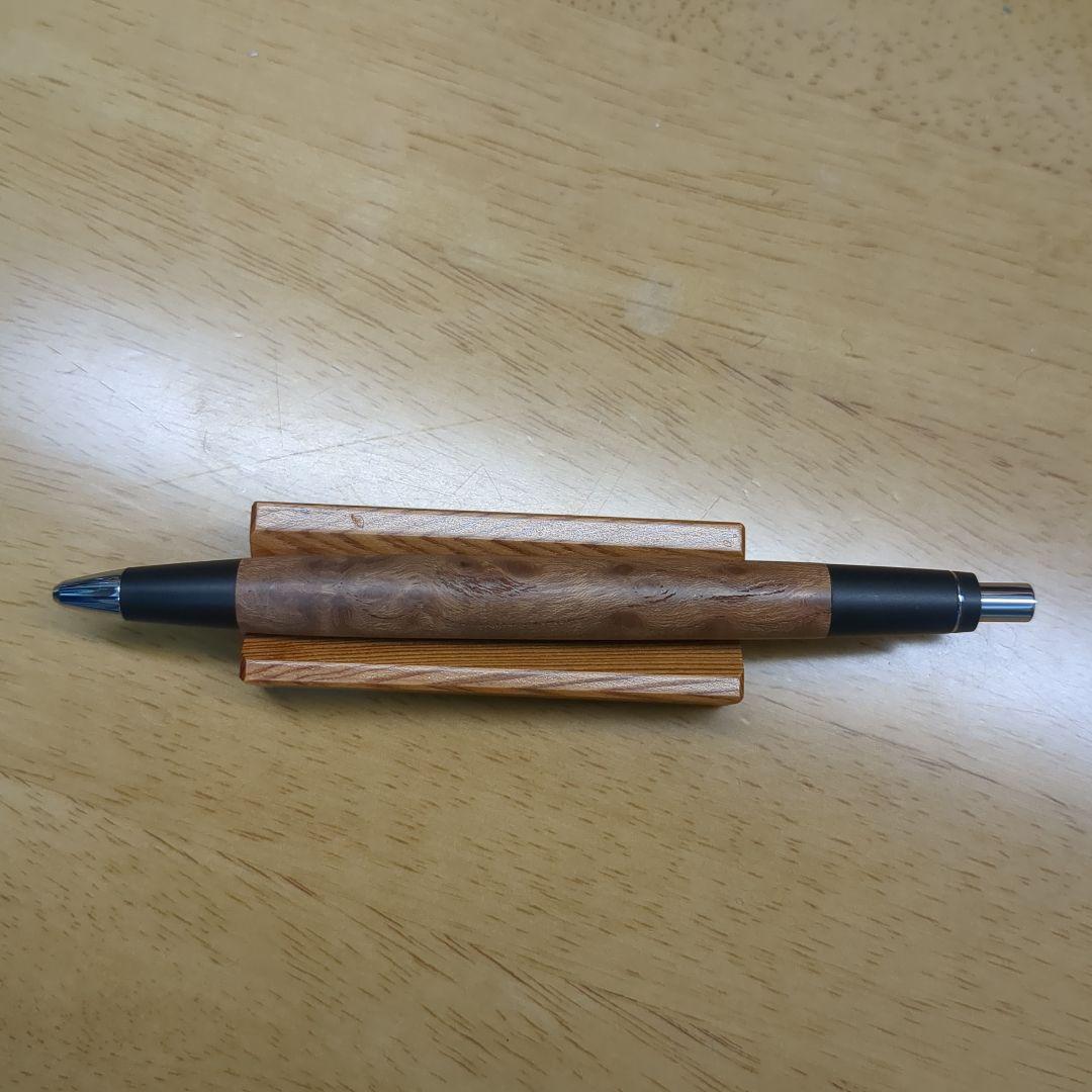 【値下げ中！】野原工芸シャープペンシル限定杢バーズアイ欅 固定式金具付き