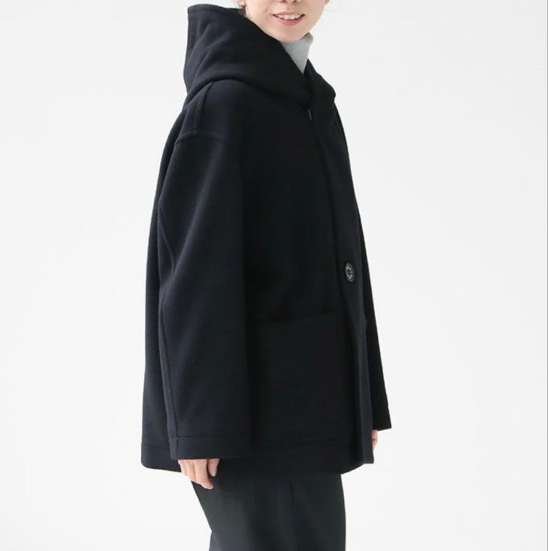 ORCIVAL ライトモッサフードコート サイズ2 フード付きネイビーコート