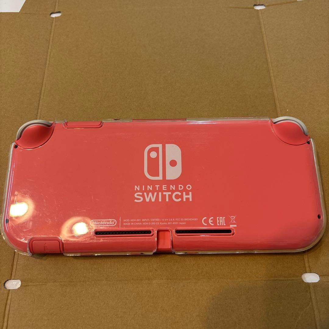 Nintendo Switch Lite ピンク 肉球デザイン　クリアカバー
