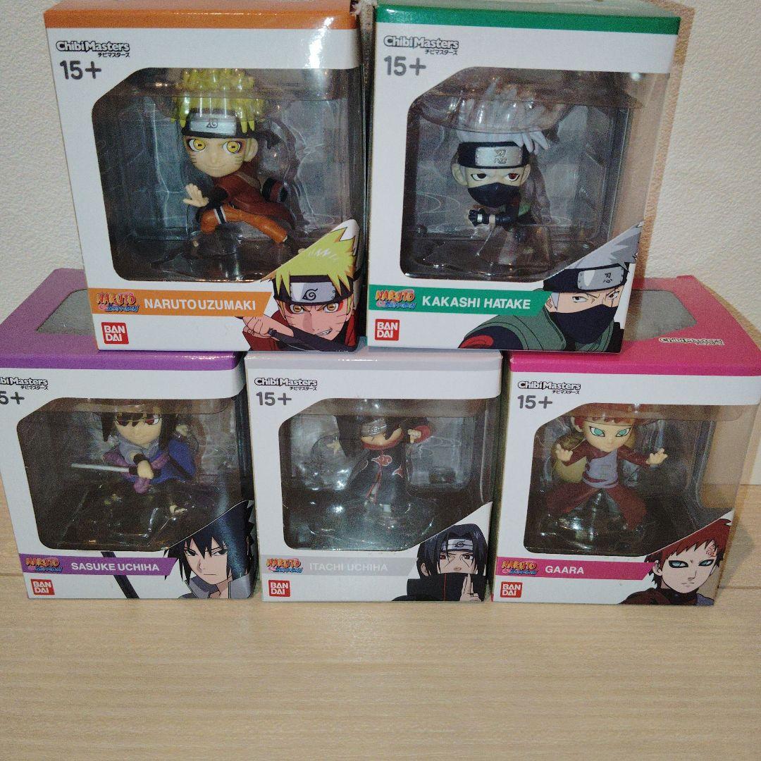 NARUTO -ナルト- 疾風伝 ちびマスターズ 5体 ナルト サスケ 他