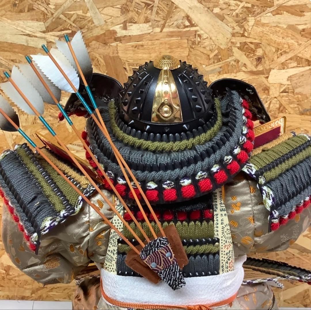 五月人形 子供大将飾 端午の節句 兜飾り（Q-37)