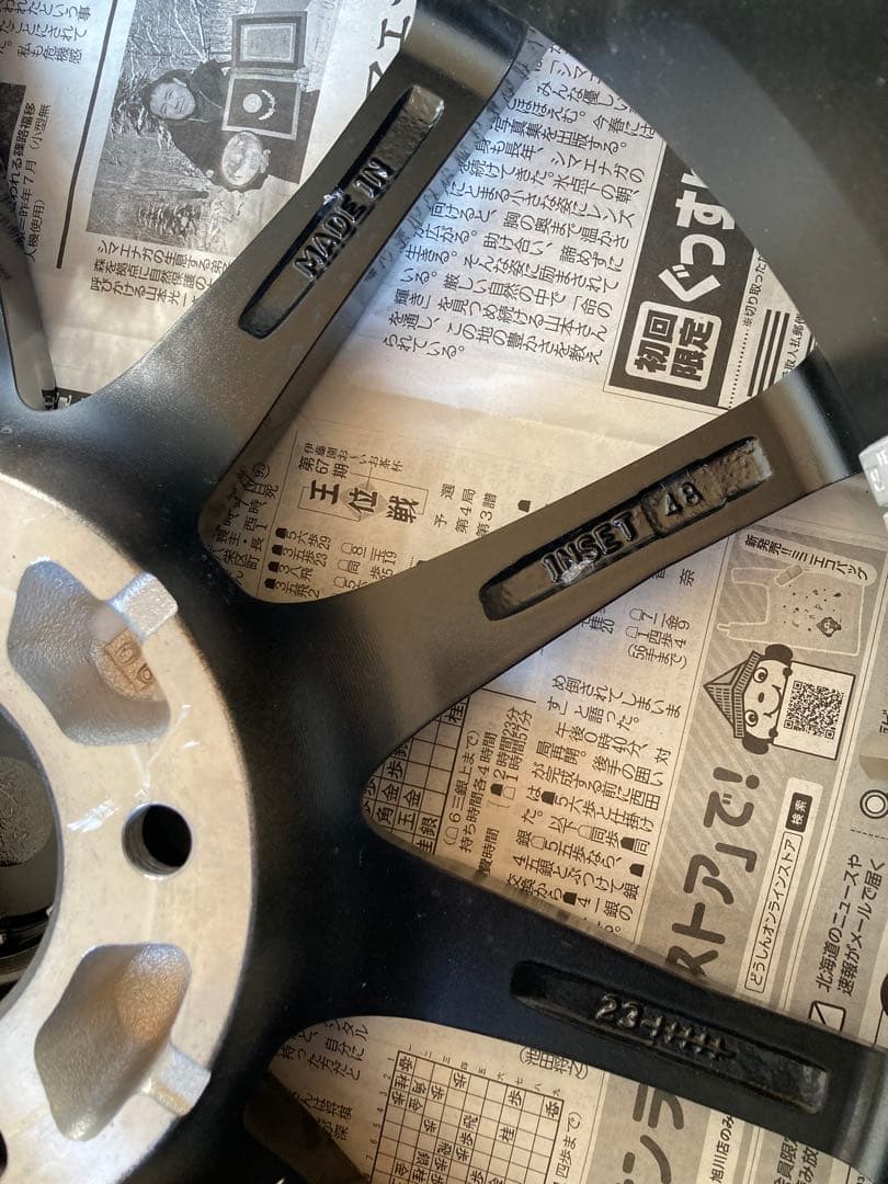 アルミホイール　17インチ 5穴 pcd114,3 軽量ホイール②