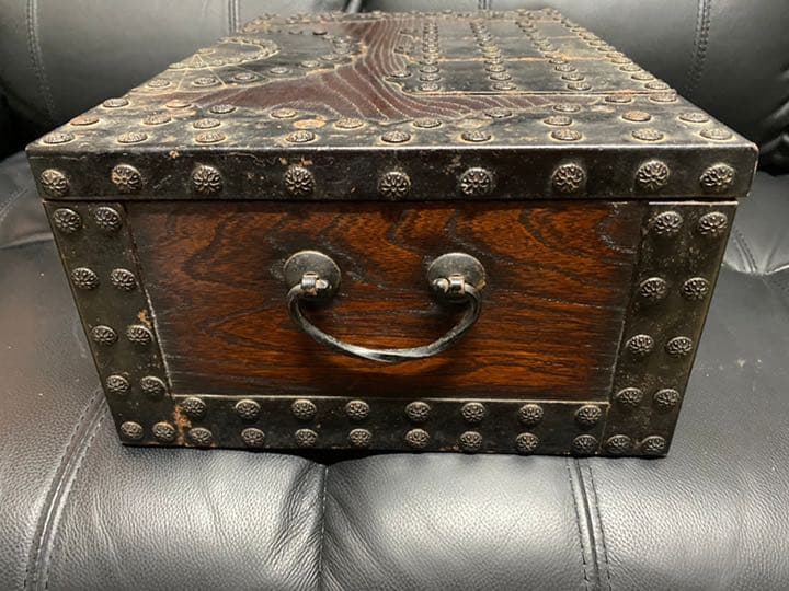 木製　欅材　千両箱　銭函　古民具　アンティーク　コレクション