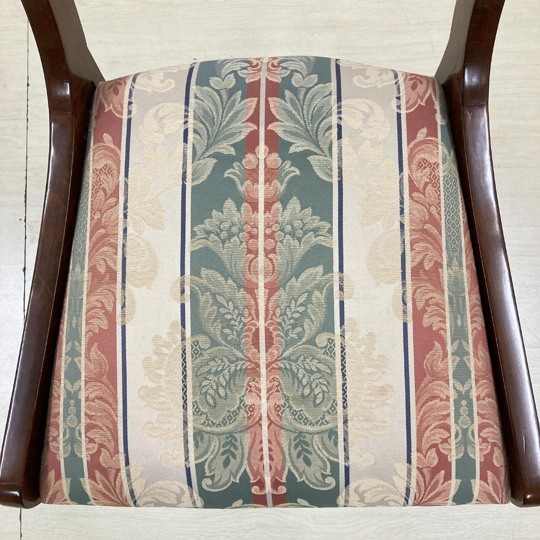 イタリア クラシック レリーフ ダイニングチェア アンティーク調 2脚セット