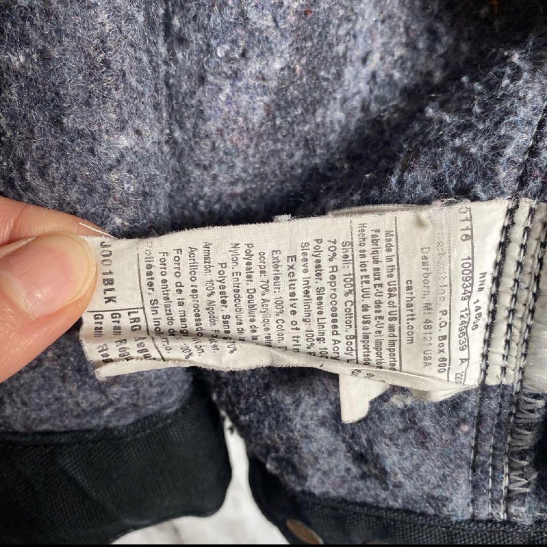 【とも】カーハート デトロイトジャケットBLK 黒 ブラック L USA製