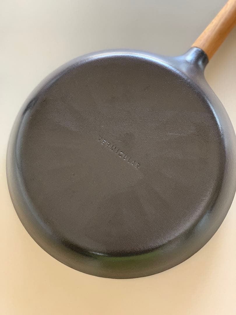 バーミキュラフライパン 26cmオーク/ガラス蓋セット